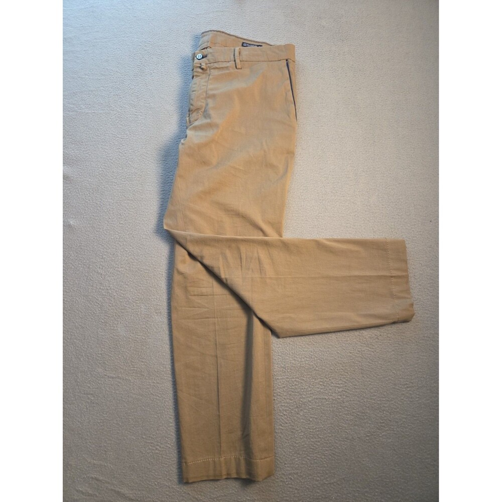 Mason's New York Chino Trousers Mens IT52 (36w) Cotton Dark Khaki Straight Pants